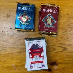 Donruss Baseball Card Pack Lot 1992 1993 Series 1 2 Multi Sealed New Vintage MLB
